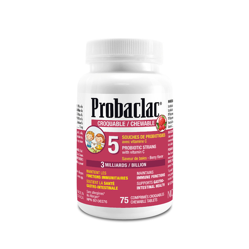Probaclac Chewable Probiotics with Vitamin C Berry flavor