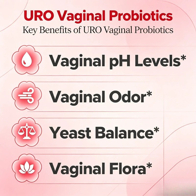 URO O Positiv Vaginal Probiotics Prebiotic 60 ct,for Women pH Balance gallery