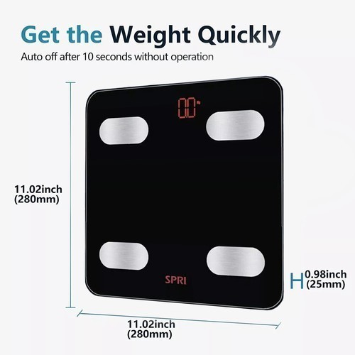 Digital Bathroom Scales 400lb Body Weight Weighing Scale LCD Electronic Clear US gallery