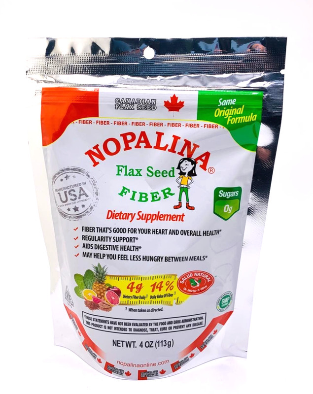 Nopalina Flax Seed Fiber – 4 oz Digestive Health & Weight Support