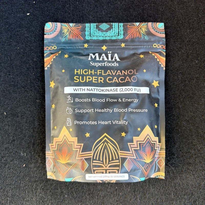Maia Superfoods – High Flavanol Super Cacao, 7oz (200g) 30 servings