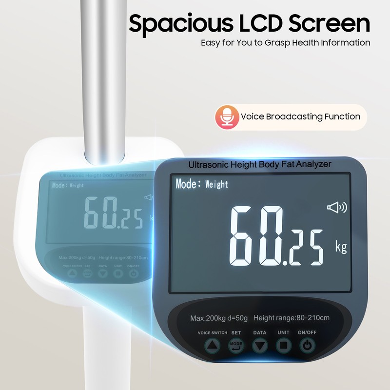 440lb Scale Loss Professional Physician Doctor Office Medical Measure Height+LCD gallery