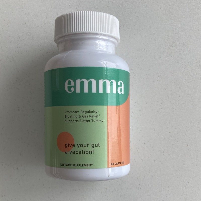 Emma Digestive Support Capsules 60 Count for Bloating & Gas Relief Supplement