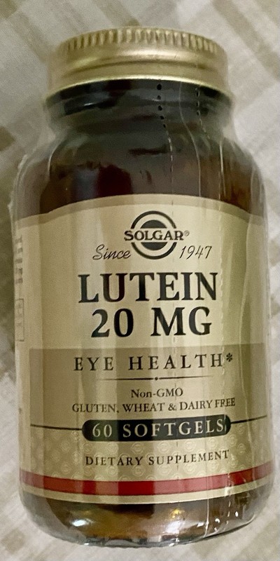 New/Sealed Solgar Lutein 20 mg 60 Softgels – Exp date 08/2027