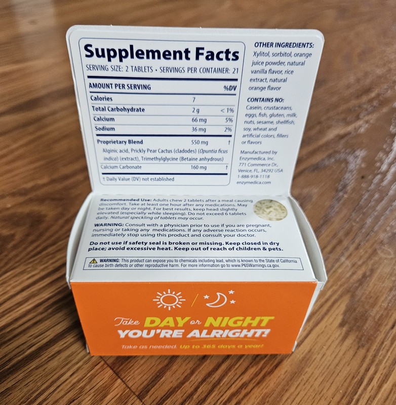 Enzymedica Heartburn Hero 42 Chewables Orange Vanilla - Exp 10/2026 gallery