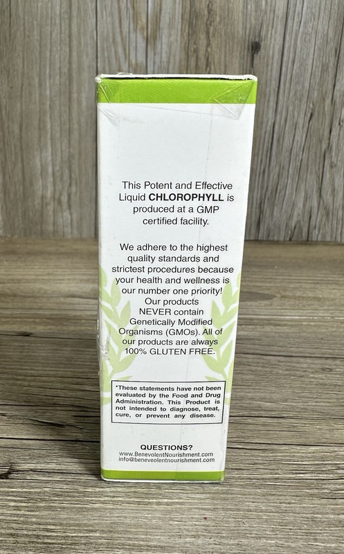 Benevolent Nourishment, Liquid Chlorophyll- Alcohol Free-2 fl oz-Exp:4/2027 gallery