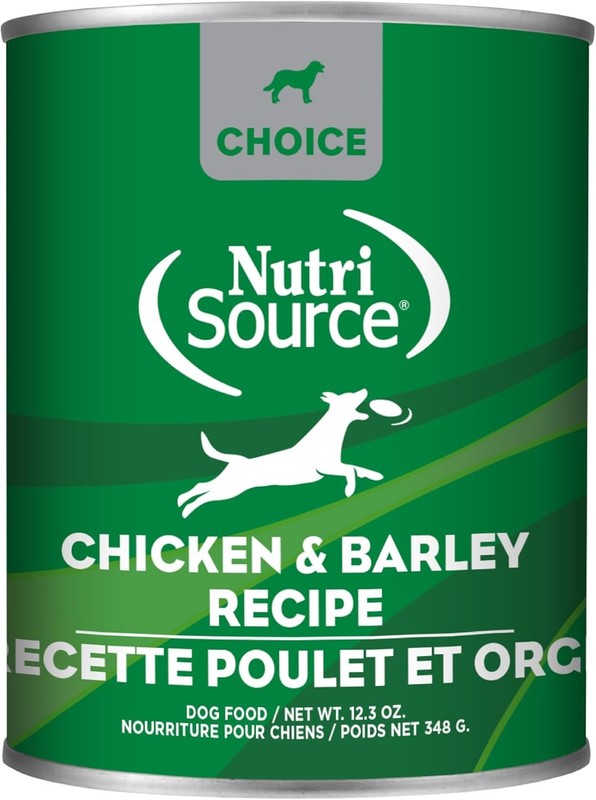 NutriSource Choice Chicken & Barley Wet Dog Food,12.3 Ounce (Pack of 12)