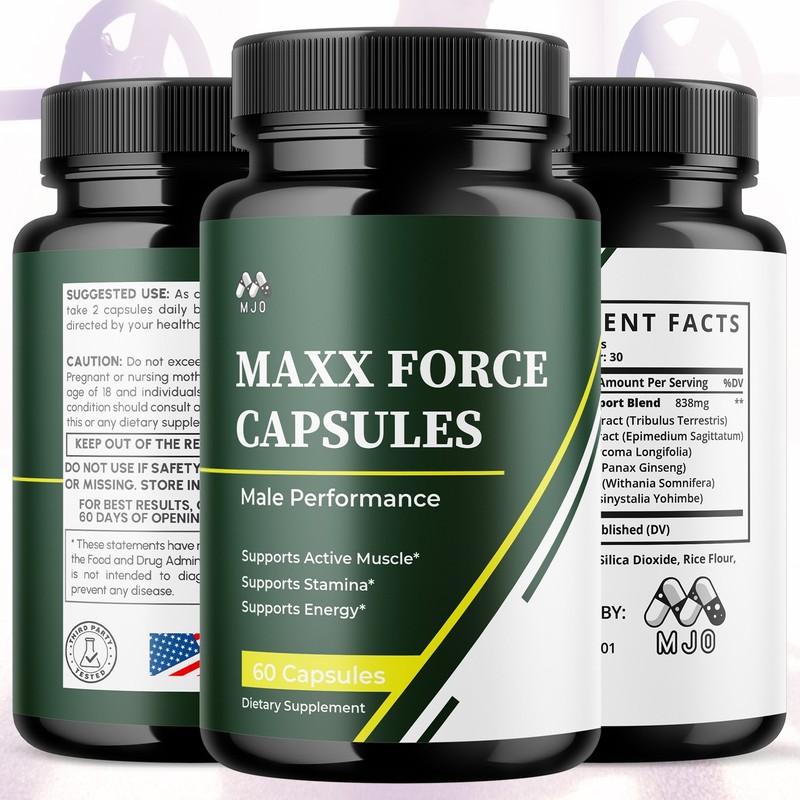 (2 Pack) Maxx Force Advanced Male Health Support Formula MaxxForce 120 Capsules gallery