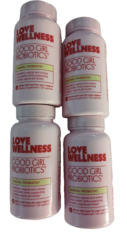 (4 Pack) Love Wellness Good Girl Probiotics – 30 ea. 120 Total- 02/2027+ New