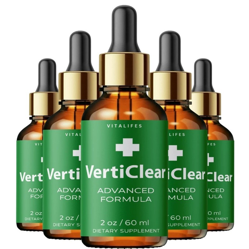 (5 Pack) VertiClear Ear Drops Natural Verti Clear Hearing Supplement 150 Serves