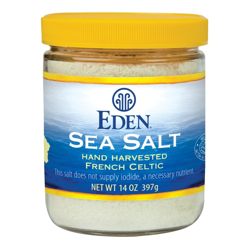Eden Sea Salt, Hand Harvested French Celtic, Stone 14 Ounce (Pack of 1)