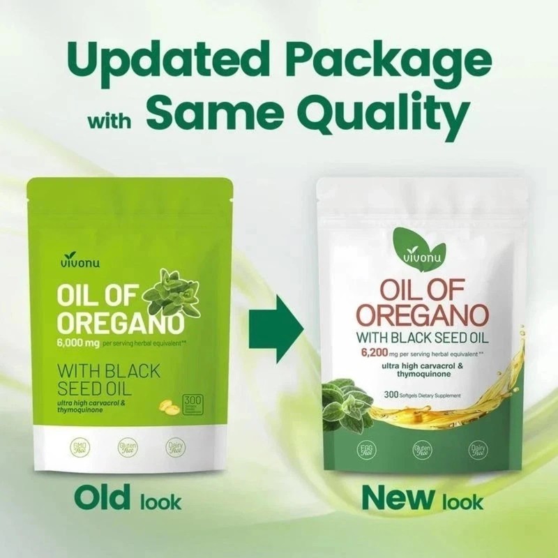 Powerful Synergy Oregano Oil & 300 Softgels Black Seed Oil – Immune Boosting Cap gallery