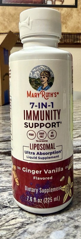 Mary Ruth’s Liquid 7-in-1 Immunity Support Ginger Vanilla 7.6oz FREE FAST SHIP