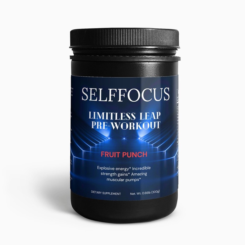SelfFocus Limitless Leap Fruit Punch PreWorkout PowderEnergy & Focus Boost 300g