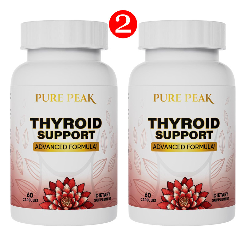 2-Pack Pure Peak Advanced Thyroid Support Supplement – 120 Capsules EXP 06/2026
