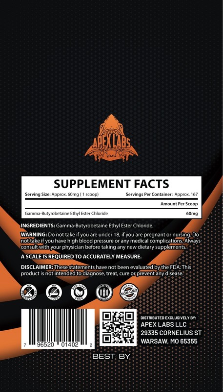 GBB Gamma-Butyrobetaine/Weight Loss/Bodybuilding/10Grams/Athletes/Scoop Included gallery
