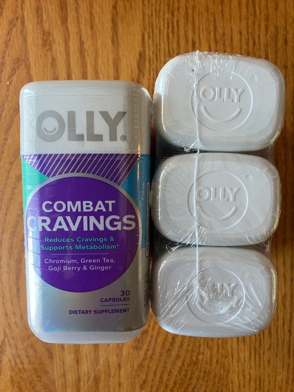 discount lot of 6 30-count bottles olly combat cravings metabolism support