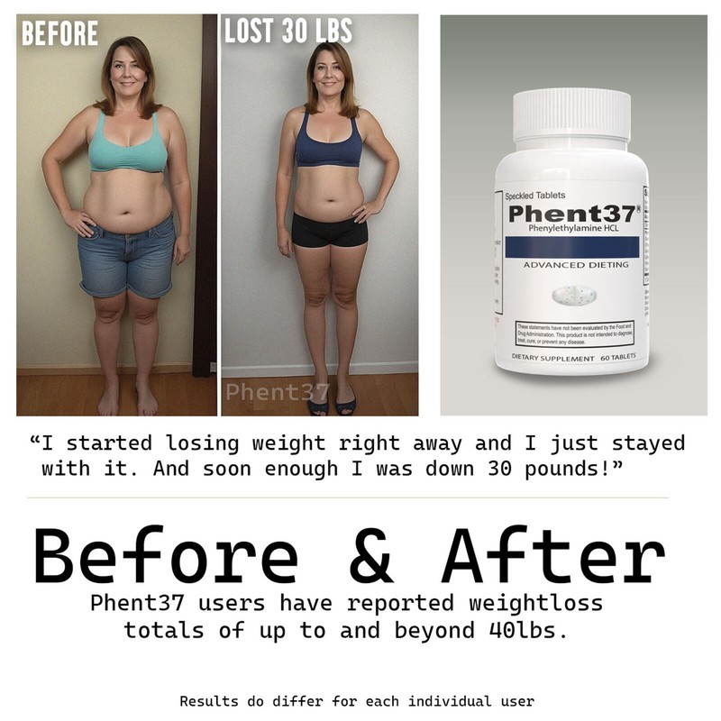 Phent37 - Speckled Tablets Appetite Control, Fat Burner Phenylethylamine Energy gallery