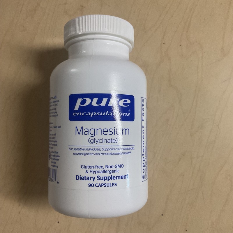 Pure Encapsulations Magnesium (Glycinate) 120mg – 90 Vegetarian Capsules 12/2028