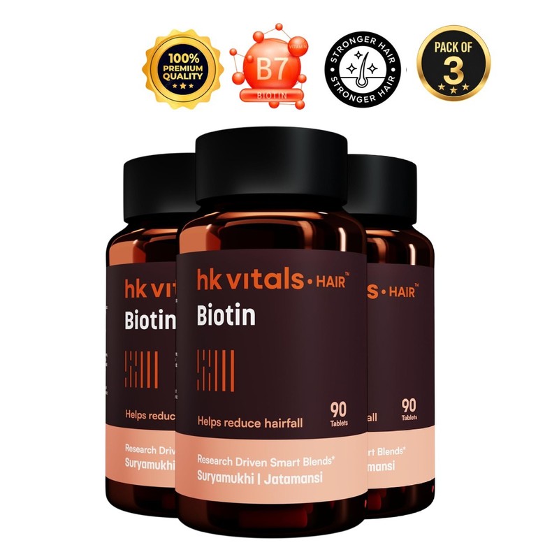 3x hk vita.ls Biotin Hair Skin Nails B7 90 Tablets