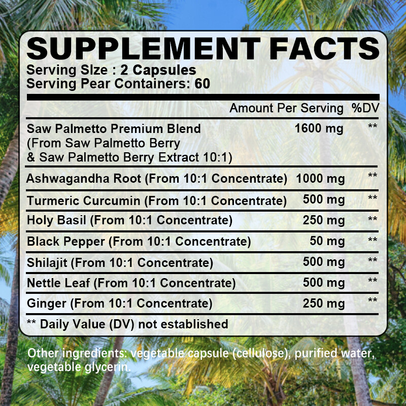Prostate Support - Saw Palmetto - Reduce Frequent Urination, Stamina supplement gallery