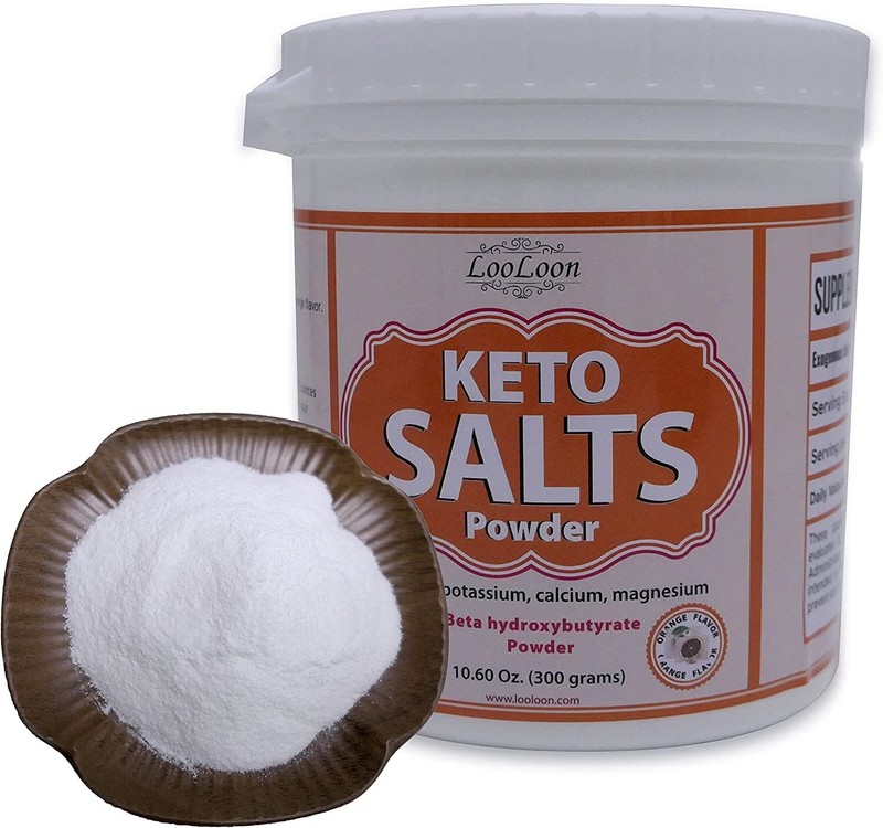 Keto Salt BHB Powder Orange Flavored, 10 Oz Ketosis Salts for Energy