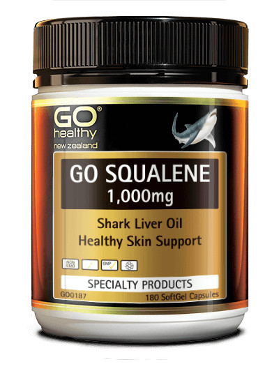 Go Healthy Go Squalene 1000mg Shark Liver Oil 180 Capsules