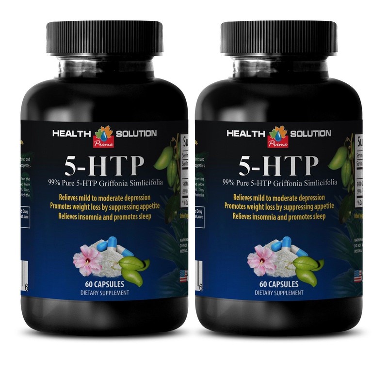 diet pills- 99% PURE 5-HTP – weight loss – l-5 htp- 2 bottles-120 capsules
