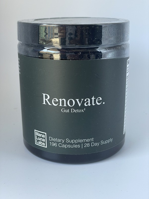 Mana Luna Labs Renovate Gut Detox Dietray Supplement 196 caps ManaLunaLabs New
