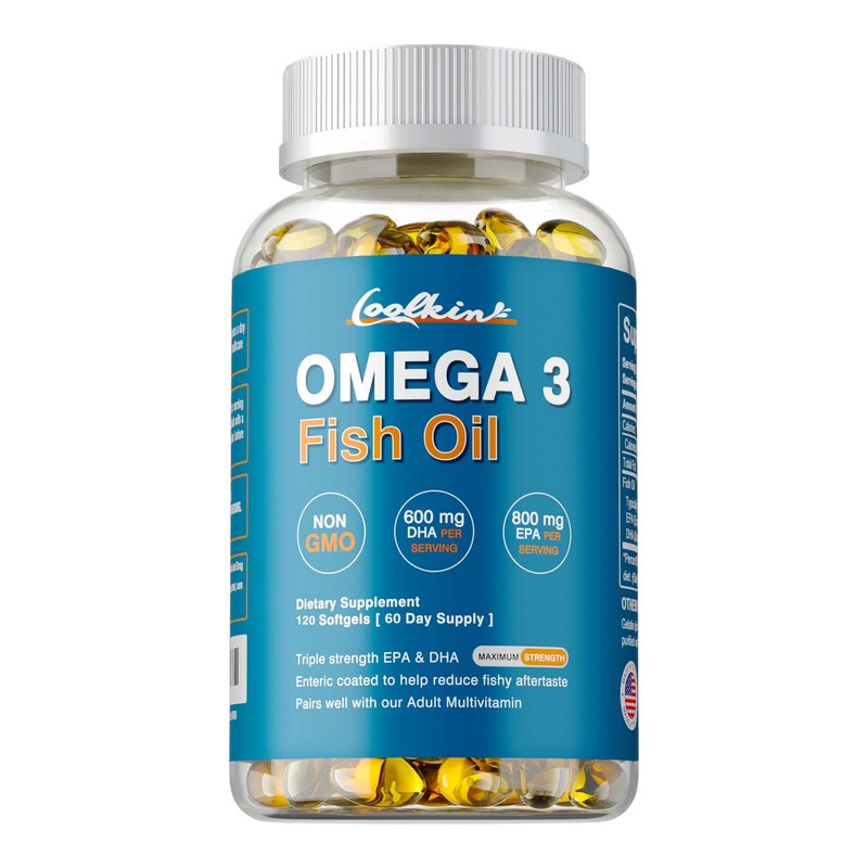 Omega 3 Fish Oil 2000mg – 3x Strength, Highest Potency – EPA & DHA,Joint Support