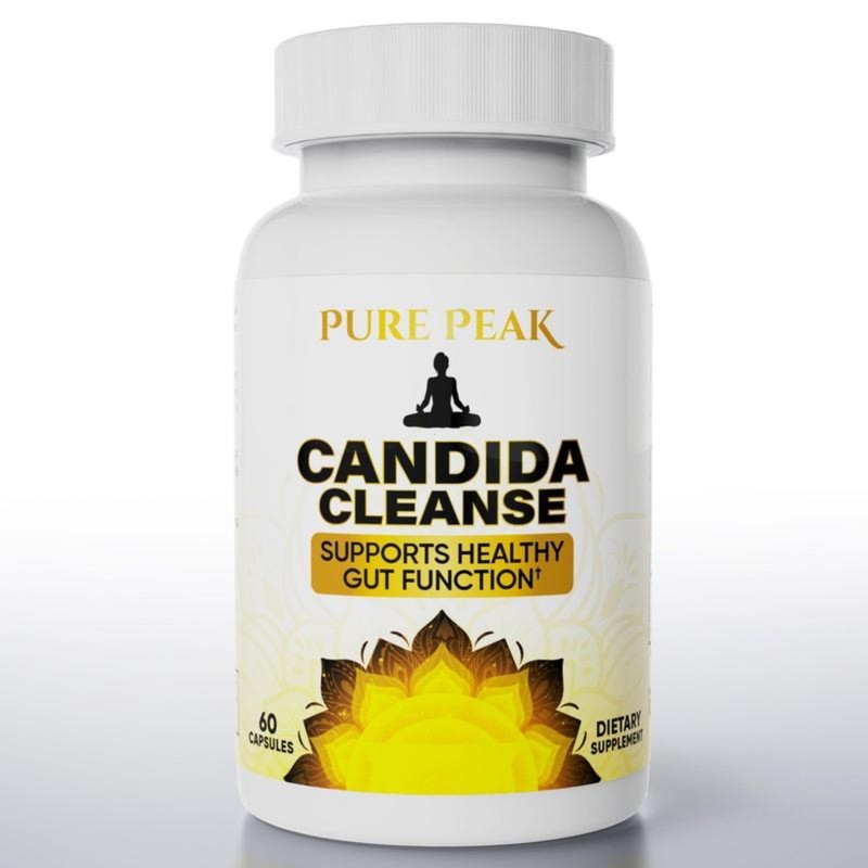 Pure Peak Candida Cleanse Supplement – Healthy Gut & Colon Support, 60 Capsules