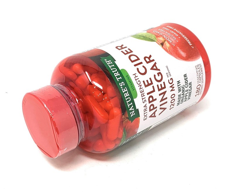 Nature's Truth Extra Strength Apple Cider Vinegar Capsules 180 Count Vegan Fr... gallery