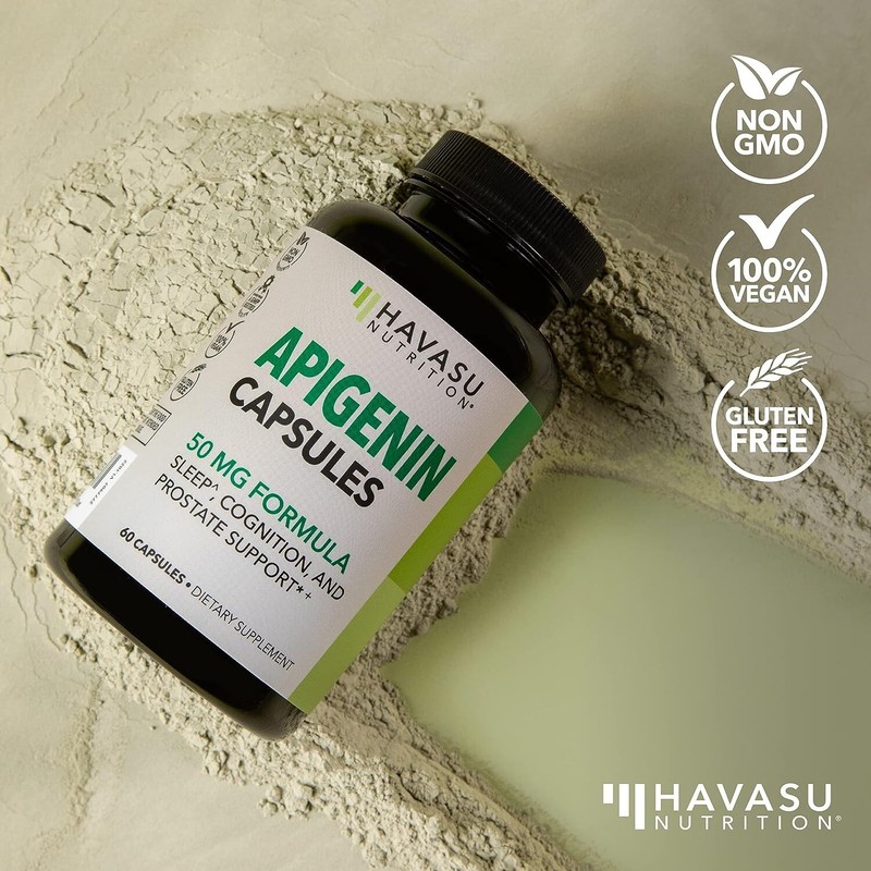 Hav Apigenin 50mg Non-GMO Sleep Supplement for Men Supports Sleep Cognition 60ct gallery