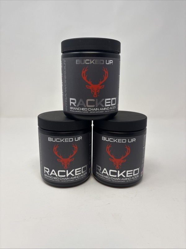 Bucked Up- BCAA RACKED™ Branch Chained Amino Acids | L-Carnitine 3 PACK