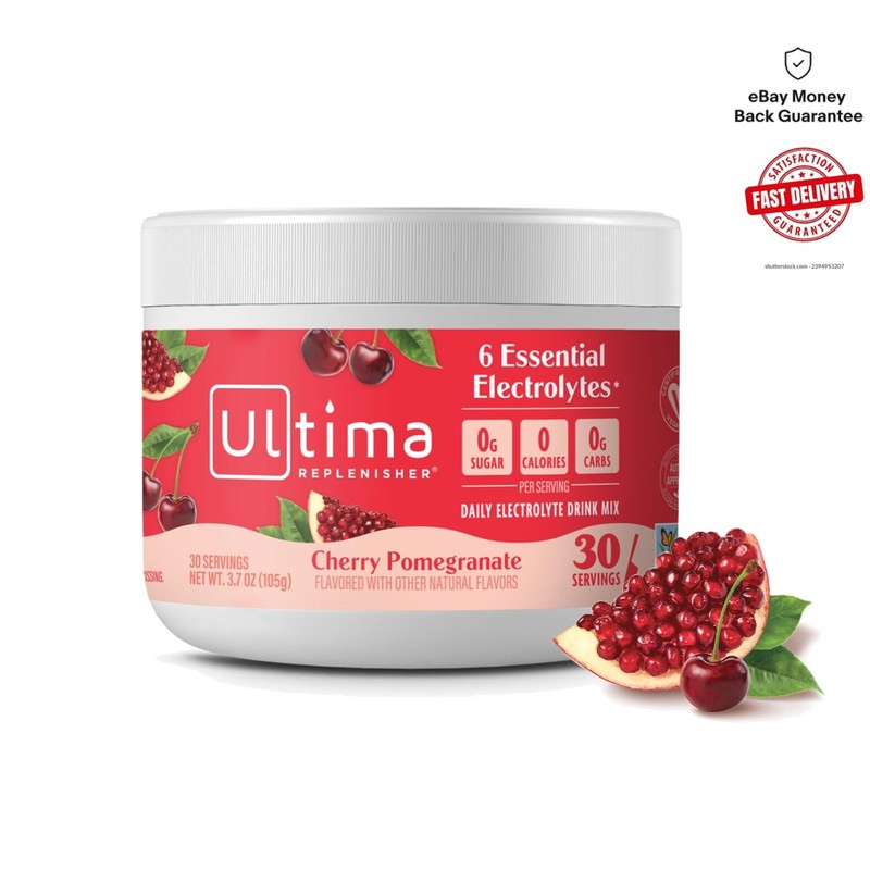 Refreshing Sugar-Free Electrolyte Mix – 30 Servings of Cherry Pomegranate Flavor