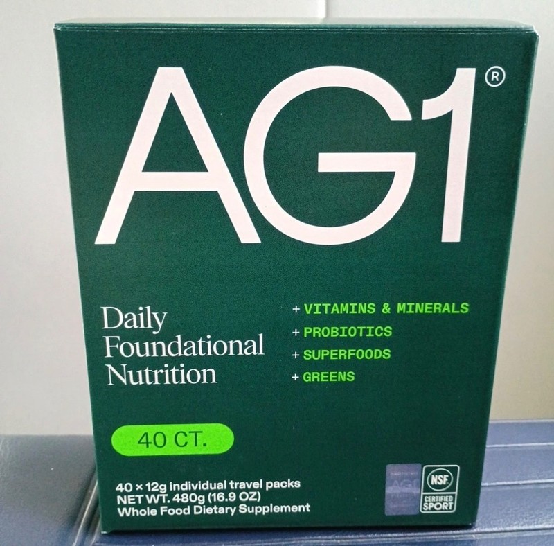 NWD AG1 Daily Foundational Nutrition, 38-count. EXP 04/2026. READ CONDITION