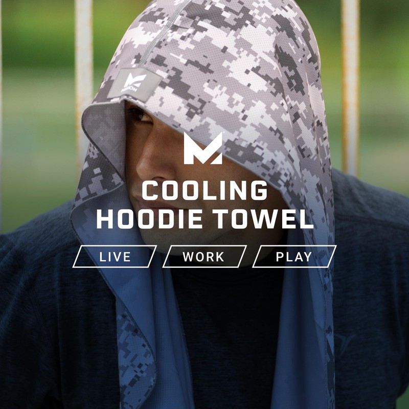 Cooling Hoodie Towel- Sport Hood Towel, Cools when Wet, UPF 50, Contours Your... gallery