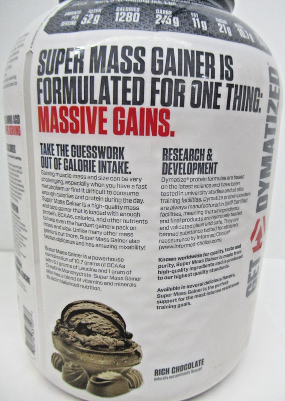 Dymatize Nutrition Super Mass Gainer Protein Powder, Rich Chocolate, 6lbs DENTED gallery