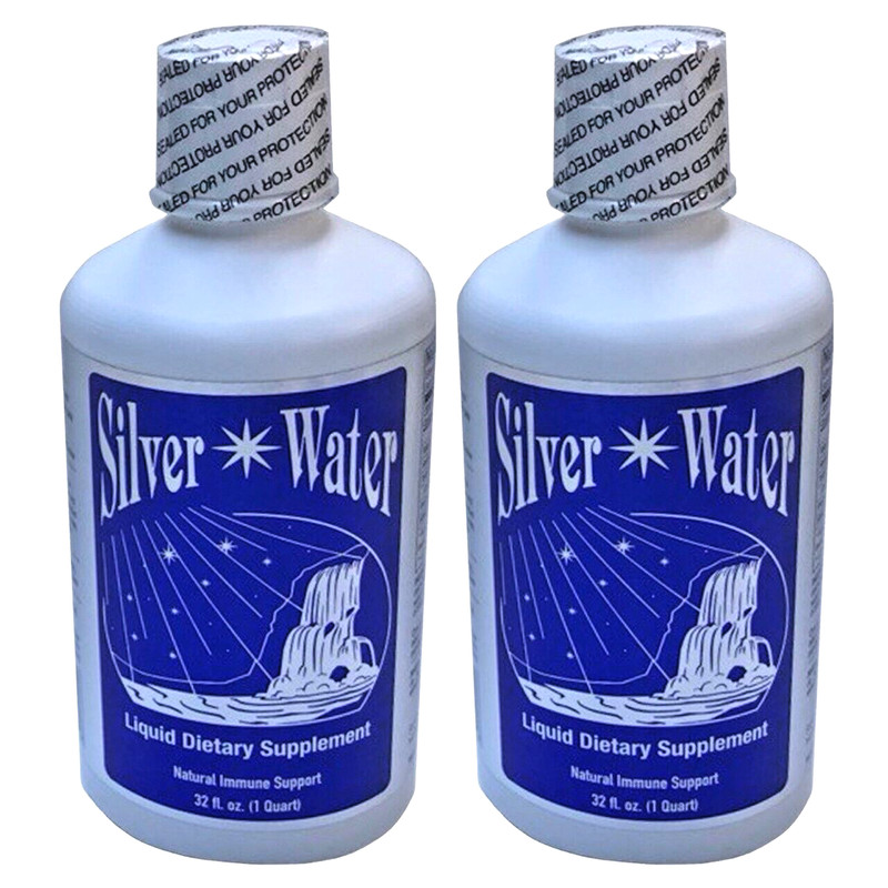 Silver Water Colloidal Silver, 2 pack, 3 ppm, 64 fl oz.