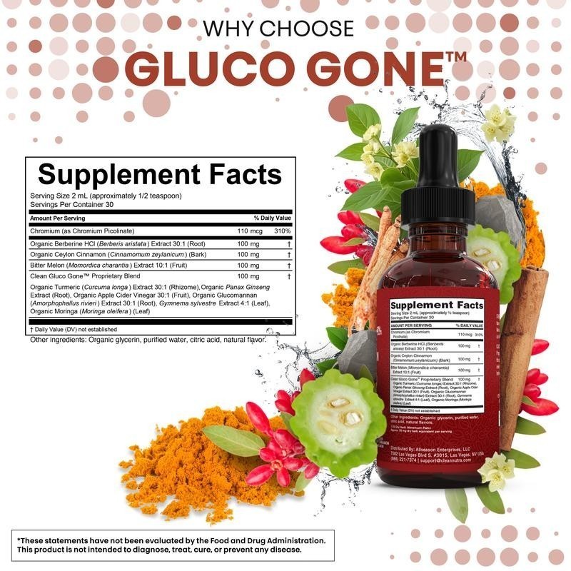 Clean Nutra Berberine with Ceylon Cinnamon Supplement Liquid Drops gallery