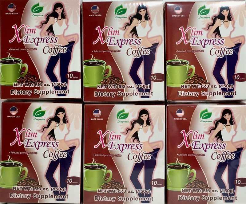 Longreen Xlim Express Coffee ( Selected Premium Coffee ) 10 Sachets (Pack of 6 )