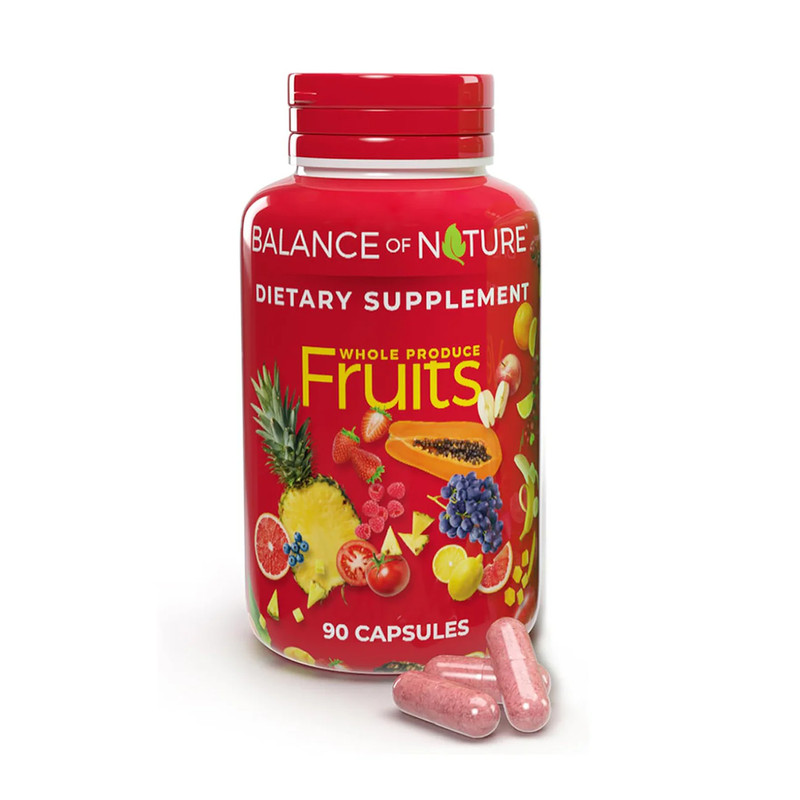 Balance of Nature Whole Fruits Supplement with Superfood Fruits (90 Capsules)