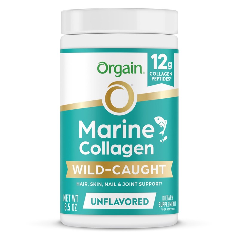 Wild-Caught Marine Collagen Peptides 8.5 Ounce (Pack of 1), White