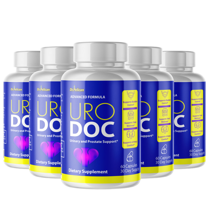 URO DOC- Support Supplement for Men – Urinary & Bladder Health-5 Bottles