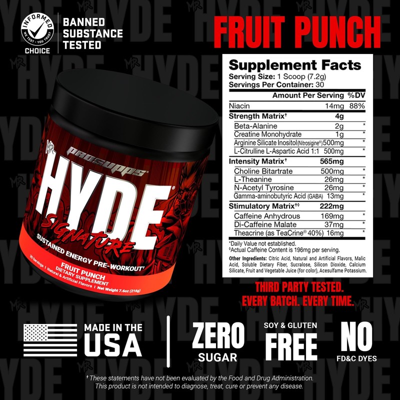 PROSUPPS Mr. Hyde Signature Pre Workout Powder with Creatine, Beta Alanine gallery