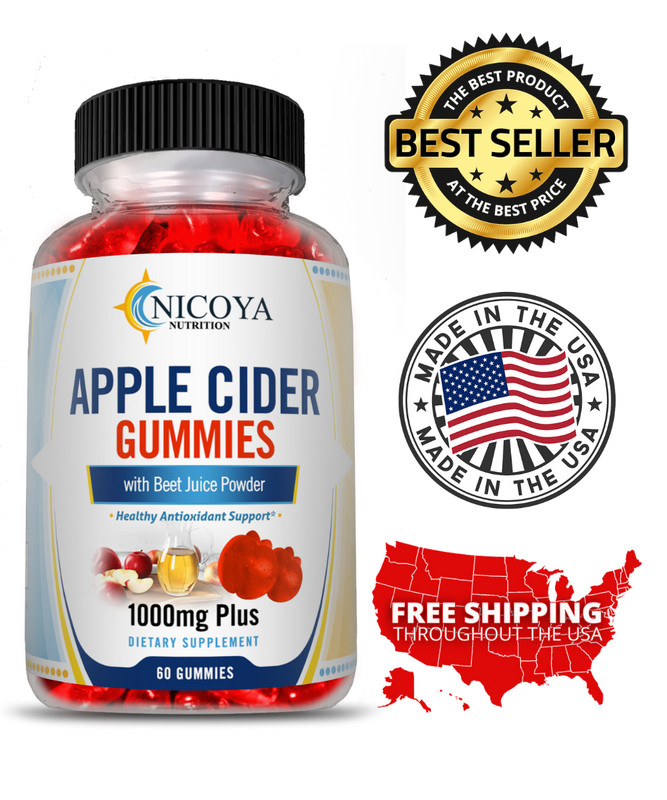 Apple Cider Vinegar 60ct – Fast Weight Loss, Fat Burner, Detox & Immune Booster