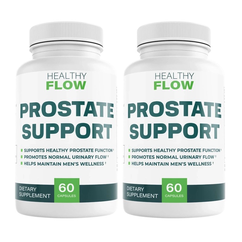 (2 Pack) Healthy Flow Prostate Support Advanced Supplement Formula 120 Capsules
