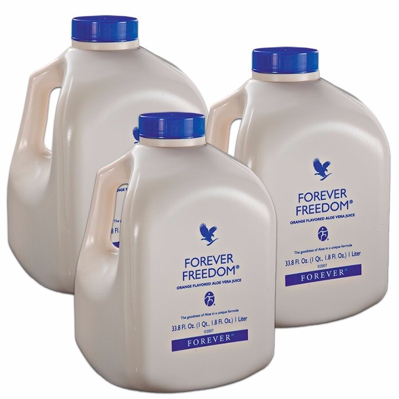 3 bottles of Forever Freedom 33.8 fl.oz (1 Liter) Exp.2028