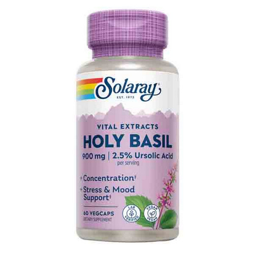 Holy Basil 60 Caps 450 mg by Solaray