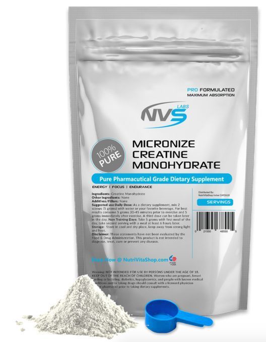 2X 250g (500g 1.1lb) Micronized Creatine Monohydrate Powder USP